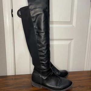 Black Knee High Boots